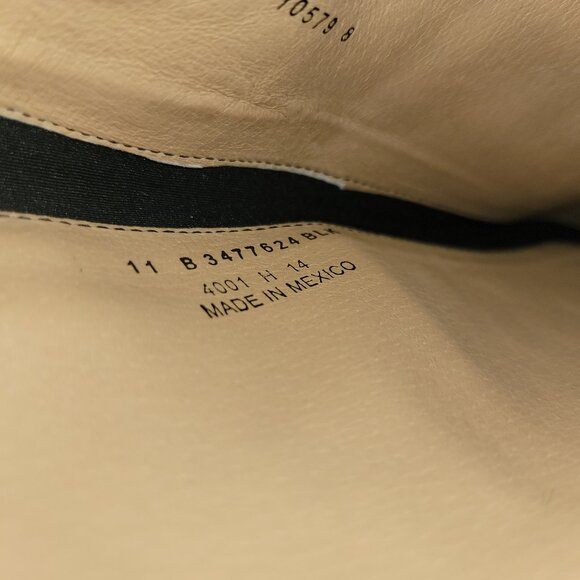 FRYE Womens 11 Boots Melissa Over The Knee OTK Equestrian BLACK Side Zip Flat - Picture 14 of 16